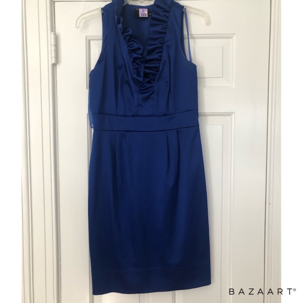 Royal Blue Silk Dress Size 4